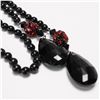 Image 3 : Black and Red Beaded Necklace