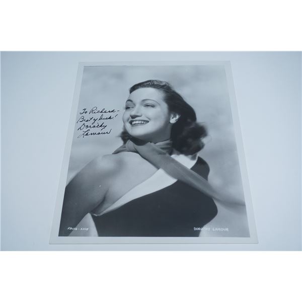 Dorothy Lamour Autographed Vintage Photograph