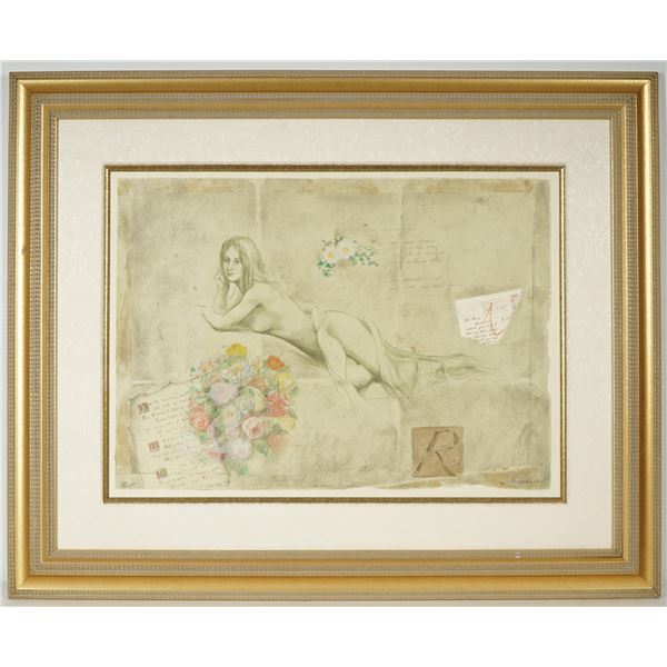 Martin Broadbent, Color Lithograph, Thoughts of the Day, Signed