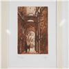 Image 3 : 3pc Framed Signed Etchings of Italian Architecture
