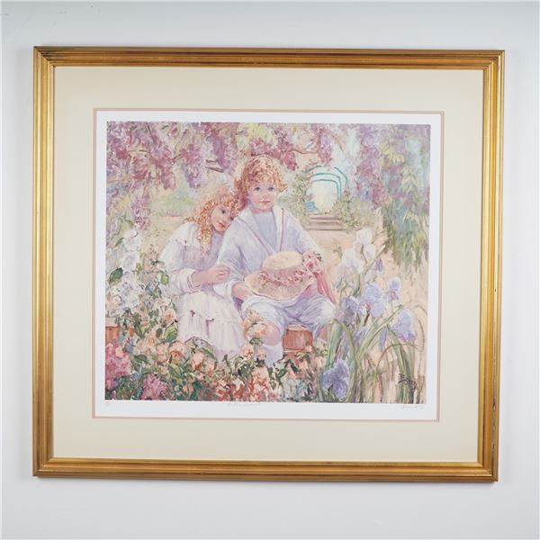 Irene Borg, Limited Edition Color Lithograph, Le Bois Enchante, Signed