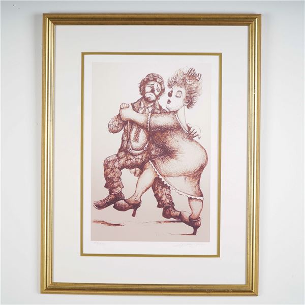 Barry Leighton-Jones, Limited Edition Lithograph, Dancing Couple, Signed
