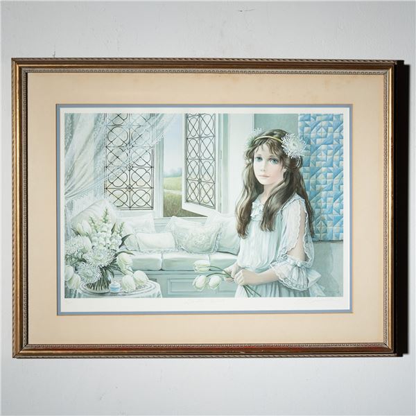 Pati Bannister, Limited Edition Lithograph Window Seat, Signed