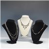 Image 1 : 3pc Mixed Material Beaded Necklaces