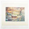 Image 1 : Charles Pardell Lithograph, Harbour, Numbered