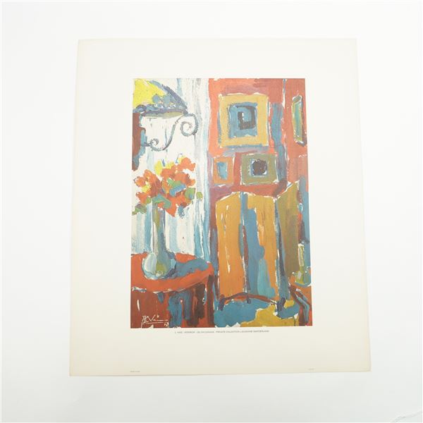 L. Vias Lithograph, Interior, Numbered Edition