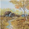 Image 2 : Shane, Oil on Canvas Painting, Rural Landscape, Signed