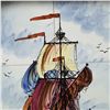 Image 3 : Tile Mural Ship at Sea