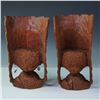 Image 4 : 2pc Hand-Carved Wood Sculptures, Tribal Busts