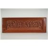 Image 1 : Heritage Hand-Carved Mahogany Wall Panel, The Last Supper