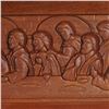 Image 3 : Heritage Hand-Carved Mahogany Wall Panel, The Last Supper