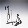 Image 1 : 2pc Welded Metal Sculptures, Don Quixote and Sancho Panza