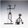 Image 2 : 2pc Welded Metal Sculptures, Don Quixote and Sancho Panza