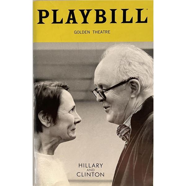 Golden Theatre Hillary and Clinton Playbill