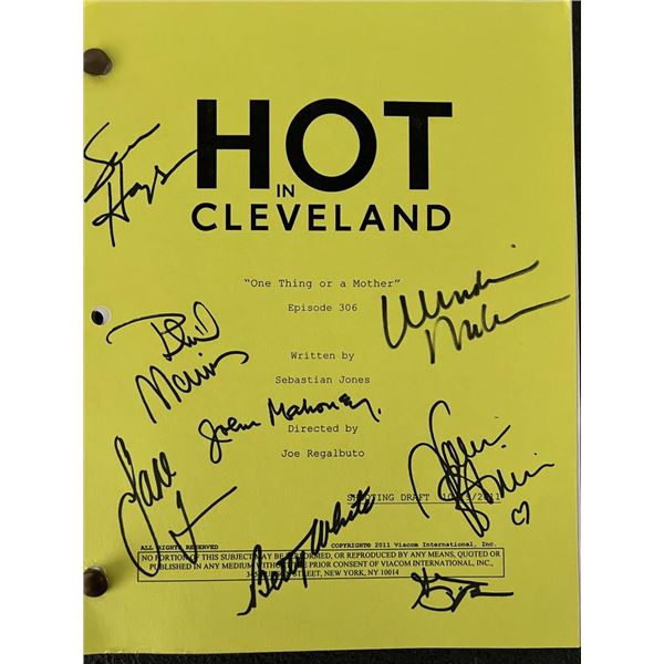 Hot in Cleveland cast signed script