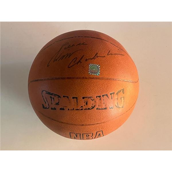 Wilt Chamberlain Signed Basketball