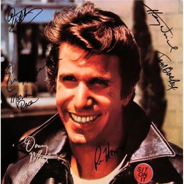 The Jukebox International compilation of Happy Days, Fonzie Favorites signed album