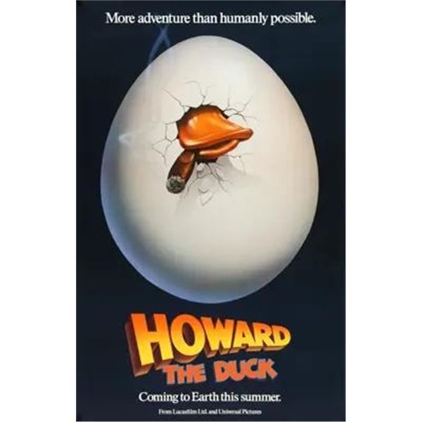 Howard the Duck Original 1985 Advance One Sheet Poster