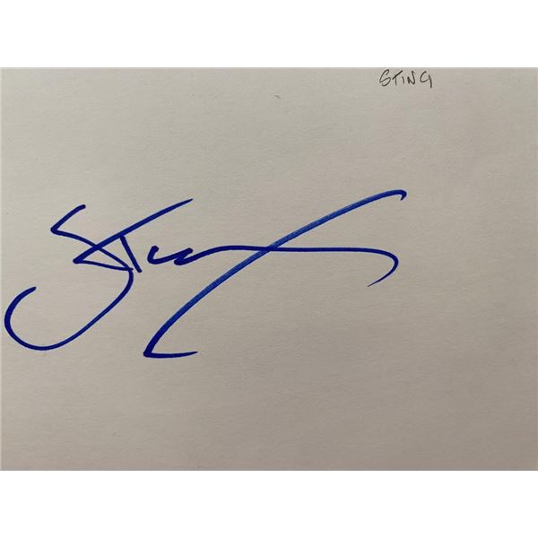 Sting original signature