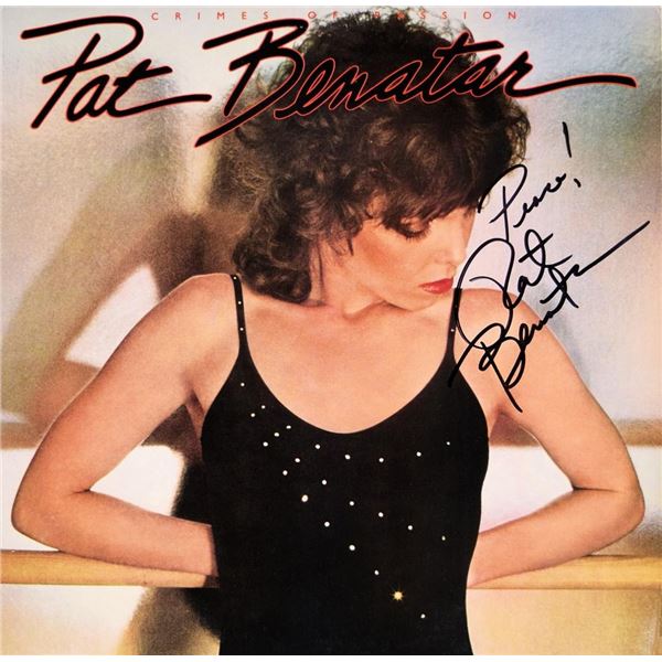 Pat Benatar signed Crimes of Passion album