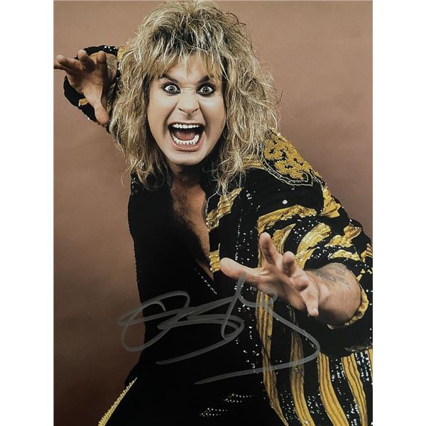 Ozzy Osbourne signed photo
