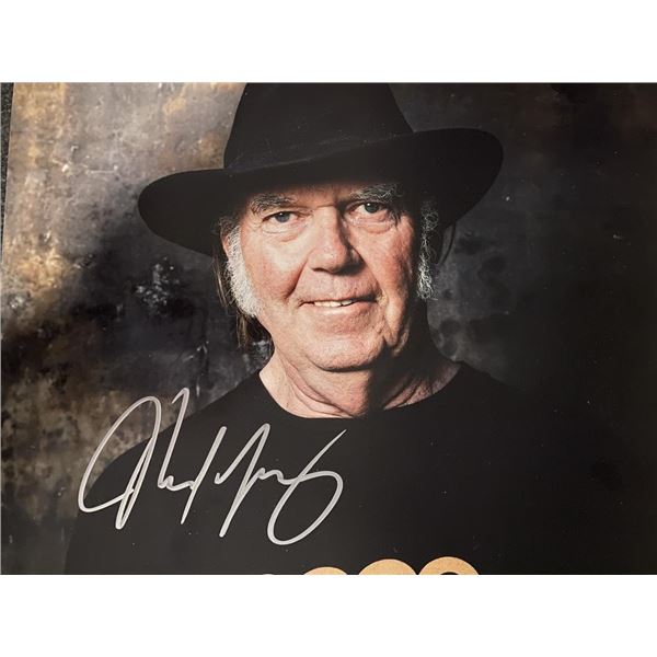 Neil Young signed photo