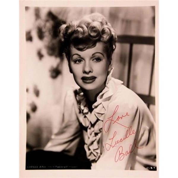 Lucille Ball signed portrait photo