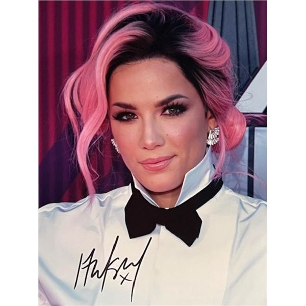 Singer Halsey signed photo