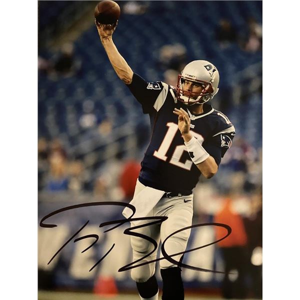 New England Patriots Tom Brady signed photo