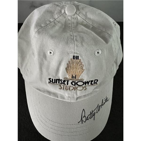 Betty White signed baseball cap