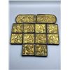 Image 1 : Gilt Bird Motif Plaque Set