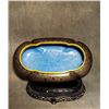 Image 4 : Cloisonné Enamel Narcissus Basin with Gilt-Dotted Design