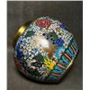 Image 6 : Cloisonné Enamel Jar with Floral Scrolls