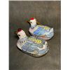 Image 4 : Pair of Cloisonné Enamel Mandarin Duck Boxes