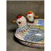 Image 7 : Pair of Cloisonné Enamel Mandarin Duck Boxes