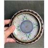 Image 2 : Cloisonné Enamel Brush Washer with Floral Scrolls on White Ground