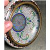 Image 5 : Cloisonné Enamel Brush Washer with Floral Scrolls on White Ground