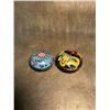 Image 1 : Pair of Cloisonné Enamel Ink Paste Boxes (Lotus and Dragon Designs)