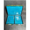 Image 3 : Cloisonné Enamel Rectangular Box with Floral Scrolls  Description