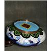 Image 6 : Cloisonné Enamel Brush Washer with Nine-Dragon Design on White Ground