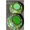 Image 3 : Pair of Cloisonné Enamel Flattened Jars with Floral Scrolls on Green Ground