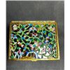 Image 6 : Cloisonné Enamel Reticulated Box with Floral Design