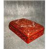 Image 6 : Carved Cinnabar Lacquer Rectangular Box with Floral Motifs