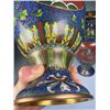 Image 3 : Pair of Cloisonné Enamel Vases with Dragon Motif