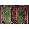 Image 5 : Set of Four Hetian Jade Inlaid Screens