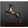 Image 1 : Silver Cloisonné Horse Figure with Gem Inlay