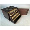 Image 2 : Republic of China Period Rosewood Mahjong Set with Bamboo Tiles