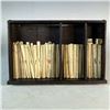 Image 9 : Republic of China Period Rosewood Mahjong Set with Bamboo Tiles