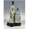 Image 8 : Cloisonné Figurine of Scholar and Lady