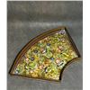 Image 4 : Cloisonné Fan-Shaped Tray with Floral Motif